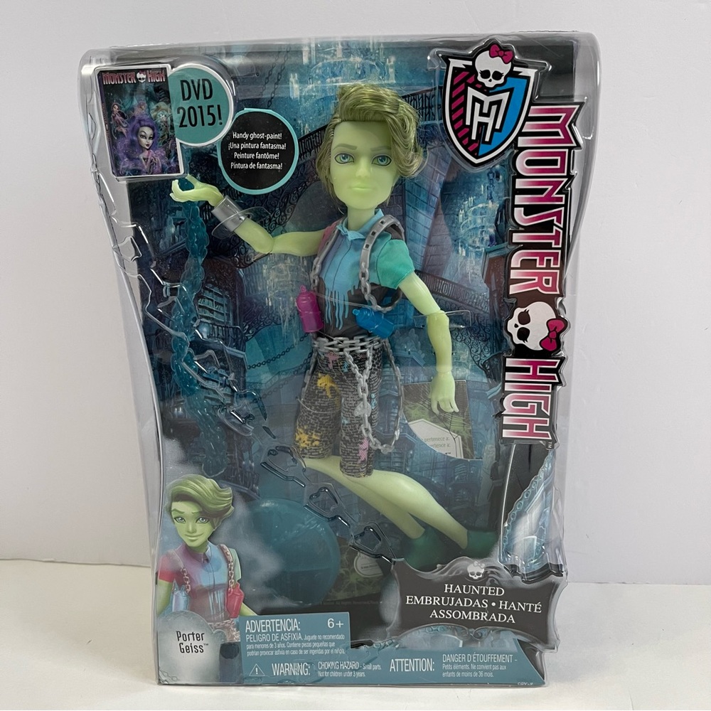 MONSTER HIGH DOLL PORTER GEISS NRFB 2014 doll toy